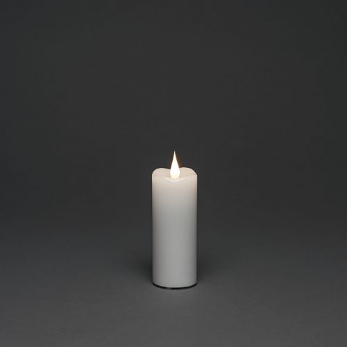 Konstsmide Weihnachtsbeleuchtung  LED Echtwachskerze weiß H 12,7cm
