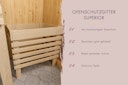 Vorschaubild Karibu Sauna Avari 3 Superior mit Fronteinstieg 68 mm