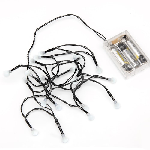 Konstsmide Weihnachtsbeleuchtung  LED Globelichterketter Dioden kaltweiß 6h Timer