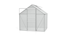 Vitavia Gewächshaus Calypso 3000 inkl. 1 Dachfenster - 3,0 m² -Alu-blank eloxiert-4 mm Hohlkammerplatten