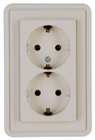 Kopp Schutzkontakt- Steckdose 2-fach