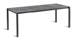 BEST Ausziehtisch PALAZZO 160/210 x 90 cm, Stahl Anthrazit / HPL Cement