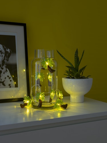 Konstsmide Weihnachtsbeleuchtung  LED Dekolichterkette Palmen mit 6h Tim