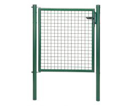 Alberts® Wellengitter-Einzeltor 1250 mm Breite in verschiedenen Höhen anthrazit-metallic 1000 mm