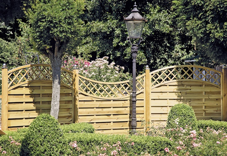 T&J MAXI DOPPELBOGEN 1 Lamellenzaun 90 x 160/140 cm