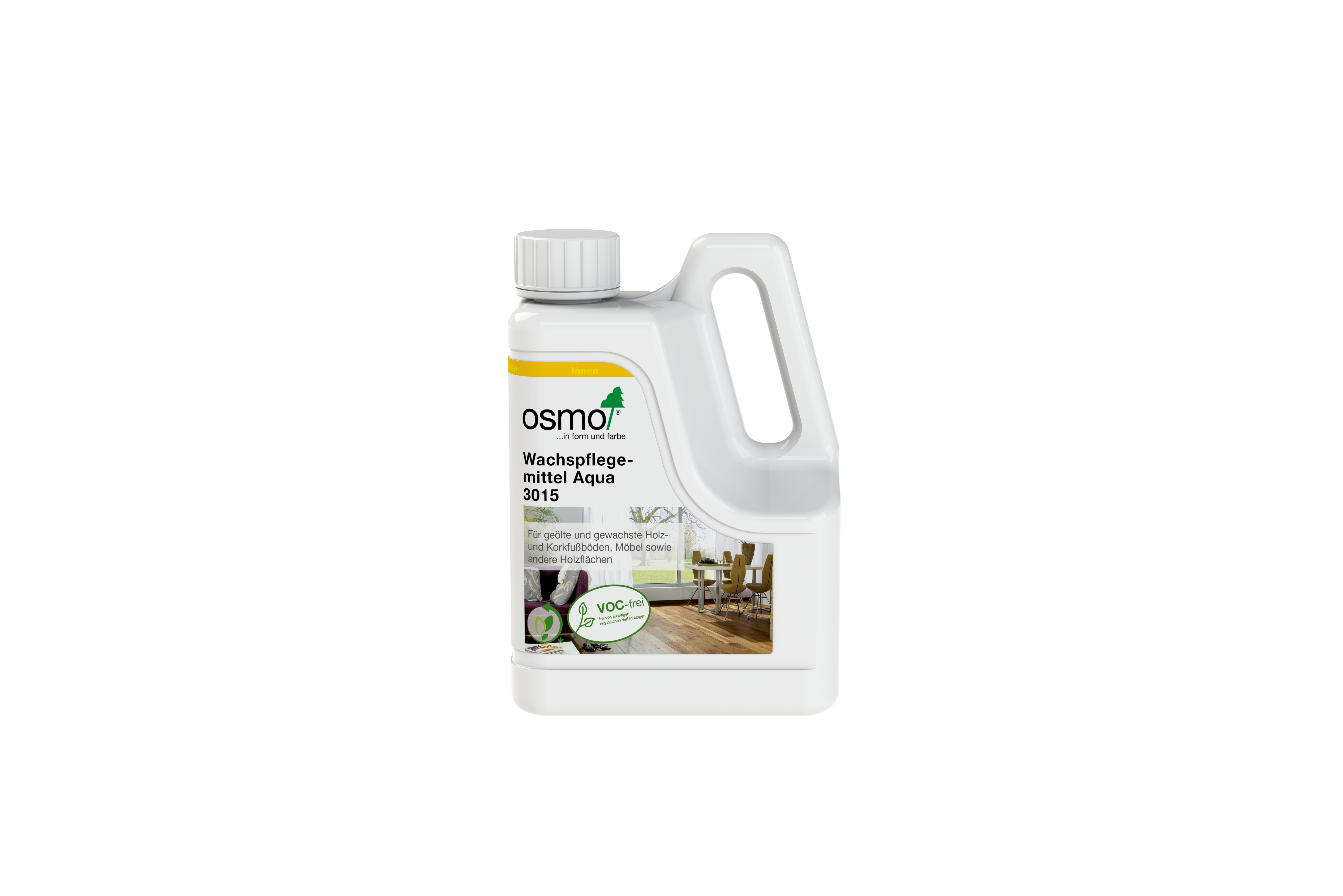 OSMO Wachspflegemittel Aqua zur Pflege von Fußböden und Möbeloberflächen farblos 1 l