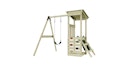 Vorschaubild Rebo Spielturm Lyon inkl. Einzelschaukel, Rutsche und Kletterwand - by Weka