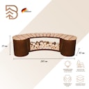 Vorschaubild Badeko Bank „Pforzheim“ in Edelrostoptik