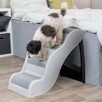 TRIXIE Treppe, Kunststoff, 38,5 × 60 × 79 cm, hellgrau