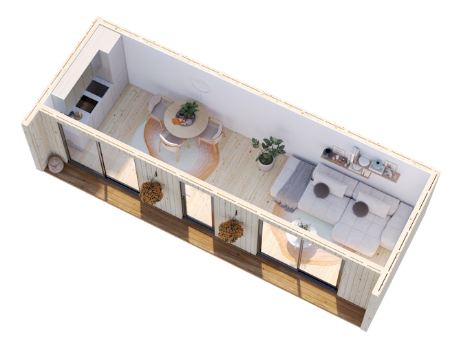 Palmako Gartenhaus Rebekka 22,4 m² - 160 mm