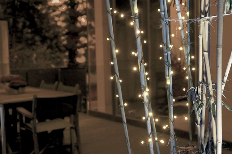 Konstsmide Weihnachtsbeleuchtung  LED Lichterkette runde 80 warmweiße Dioden