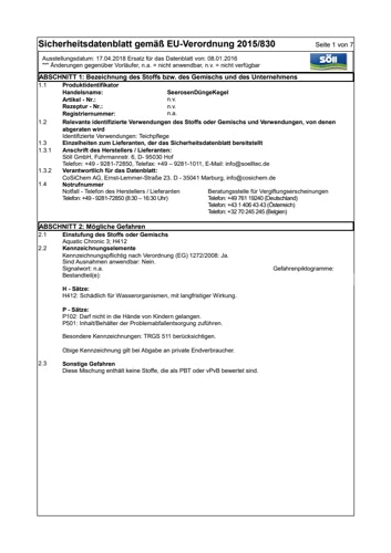 Söll SeerosenDüngeKegel 25 g