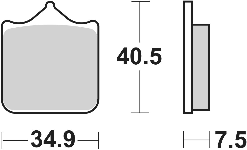 SBS Bremsbelag 762HF Street Ceramic