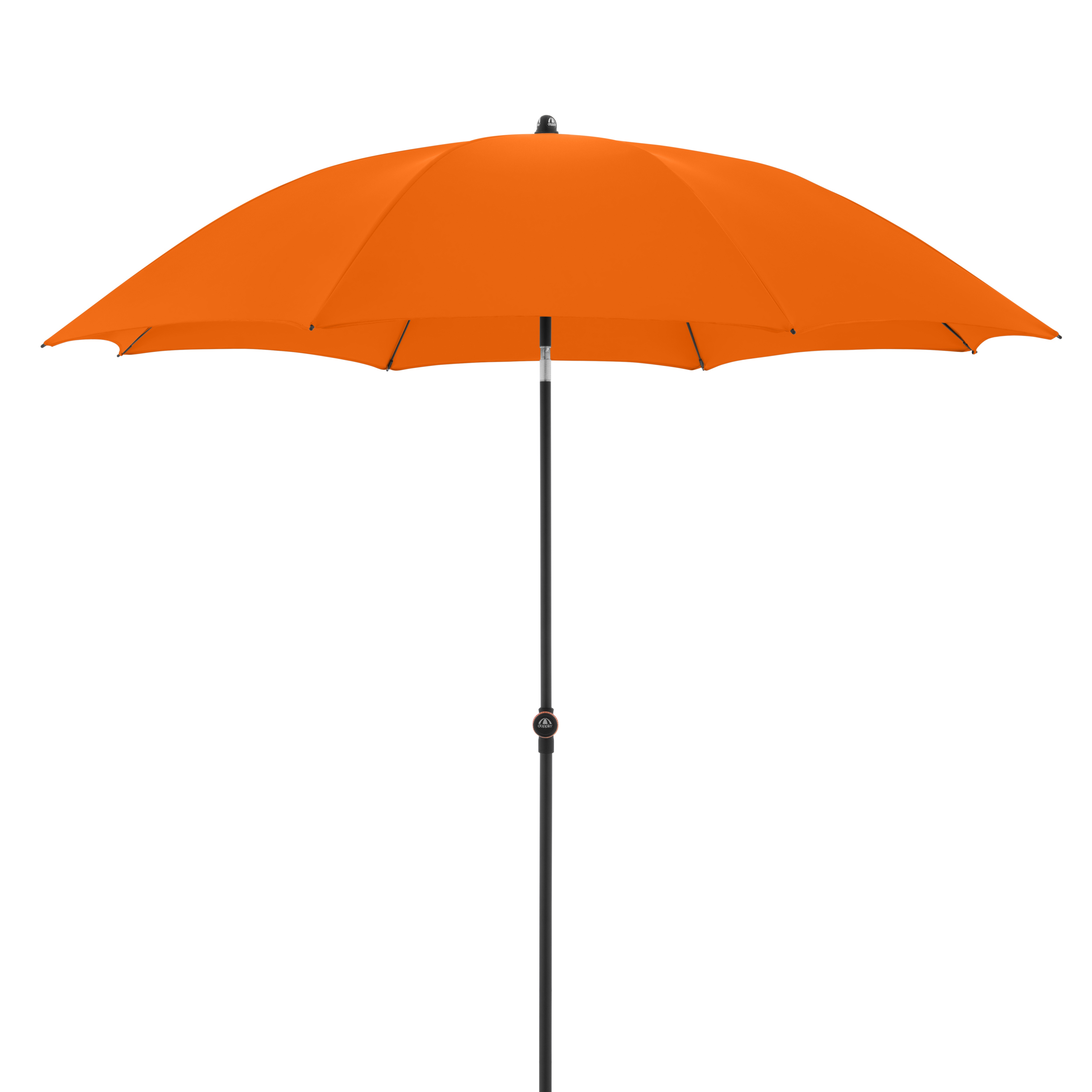 doppler Mittelmastschirm myZONE 200 Manual, Stahl Anthrazit / 100 % Polyester 180 g/m² Orange