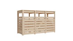 Karibu Mülltonnenbox für 3 240 Liter Tonnen naturbelassen B 238 cm x T 88 cm