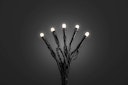 Konstsmide Weihnachtsbeleuchtung  Micro LED Lichterkette gefrostete 40 warmweiße Dioden