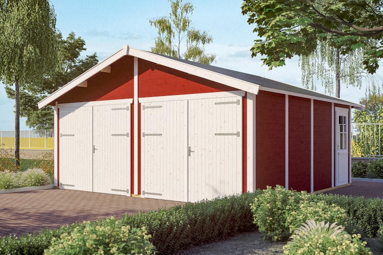 Skan Holz 45 mm Garage Holzgarage Varberg 1/2/3