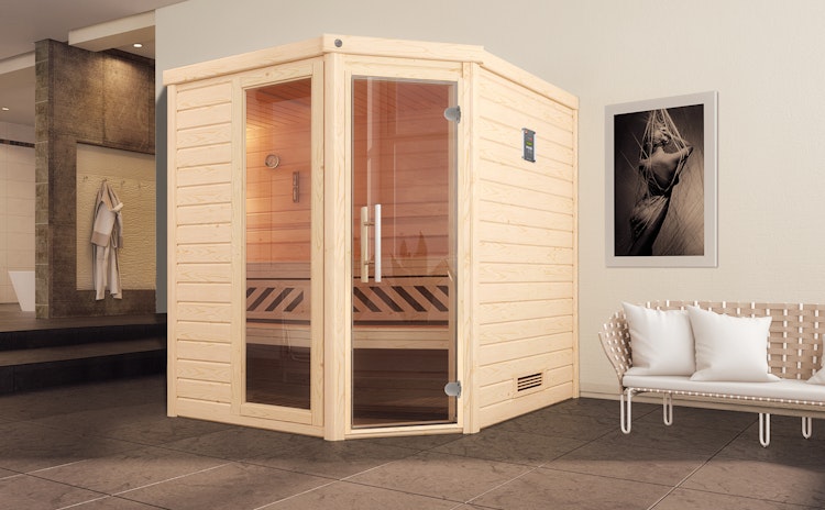 Weka Premium Massivholzsauna Turku 2 - 45 mm
