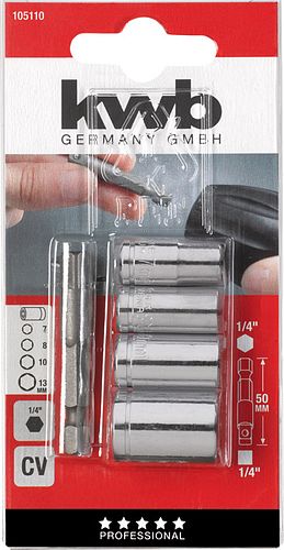 kwb Steckschl.m. Bit-Adap.50 mm SB 105110