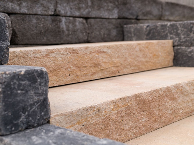 Diephaus SIOLA-Blockstufe SANDSTEIN 100/34,5/15