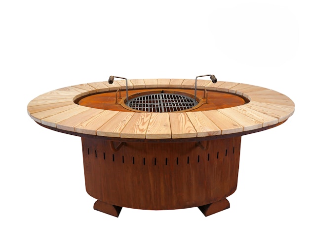 Badeko Grill-/Feuerstelle „Modell Karlsruhe“ in Edelrostoptik