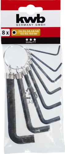 kwb Stiftschlüssel  2-10 8-tlg. 147388