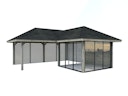 Vorschaubild Palmako Pavillon Bianca 24,9 m² Set 211 Slide - 28 mm