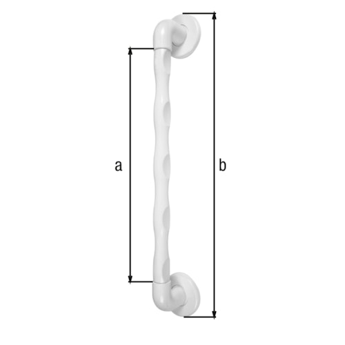 Alberts® Haltegriff, ergonomisch, Kunststoff, weiß, Länge: 464 mm, verpackt à 1St 141103