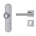 Vorschaubild Griffwerk Kombi-Schutzbeschlag TITANO SB_882 mit Griff TRI 134 72mm Zylinderabdeckung Tür 38-50mm L TRI 134 eckig Edelstahl matt