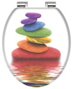 Vorschaubild MDF WC-Sitz COLORFUL STONES mit Absenkautomatik