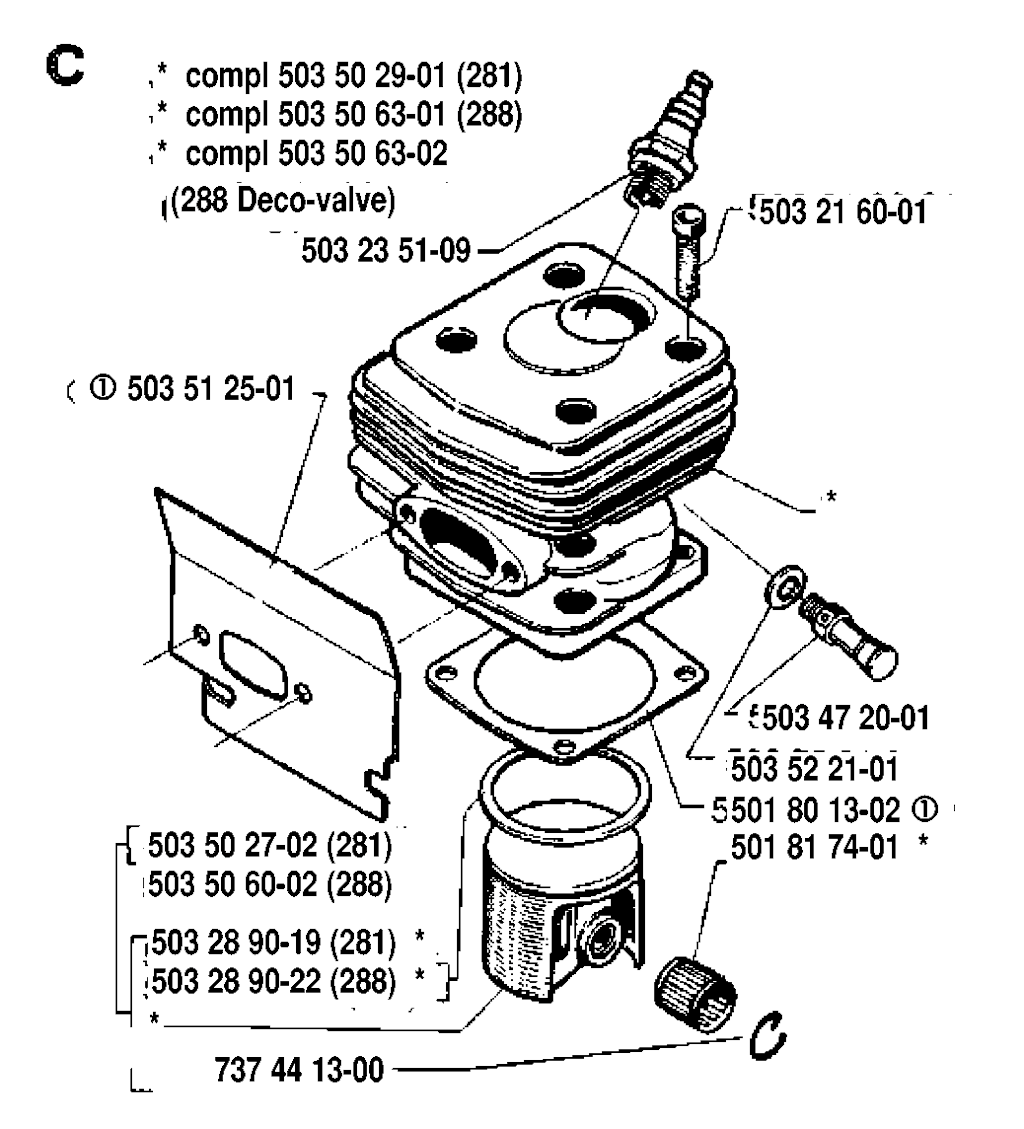 Explosionszeichnung Ersatzteile