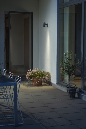 Konstsmide Wandleuchte Andria, anthrazit (7861-370)