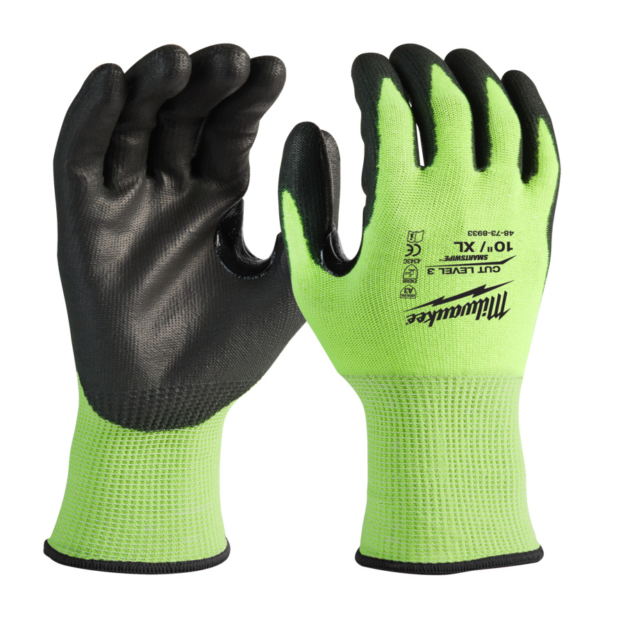 Milwaukee Schnittschutzhands. Kl.3 XL/10 Hi-Vis 4932478133