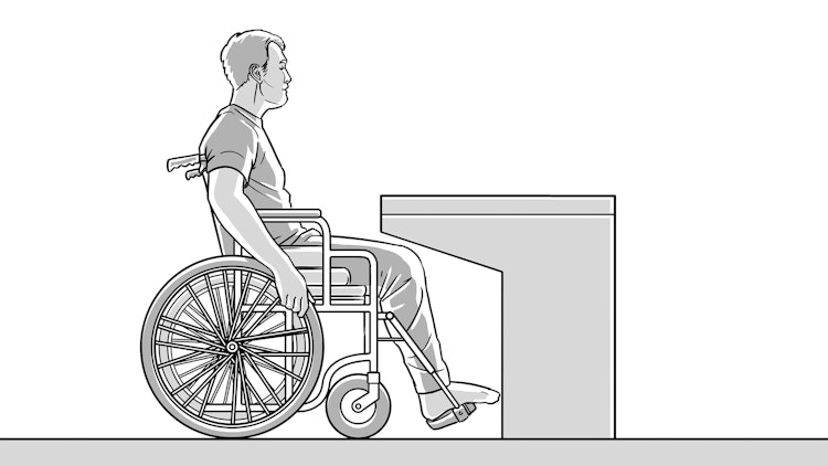 Weka PROFI Hochbeet für Rollstuhlfahrer lasiert