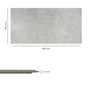 Vorschaubild Revét Vinyl Wandfliese Concrete Matt 60 x 30 cm