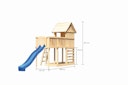 Vorschaubild Akubi Stelzenhaus Frieda mit Wellenrutsche, Anbauplattform und Kletterwand