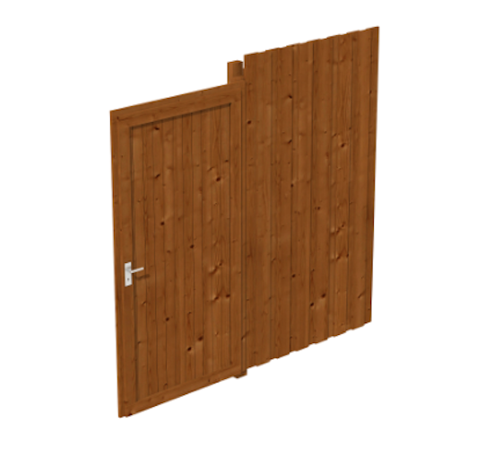 Skan Holz Seitenwand für Leimholz Carports - Deckelschalung