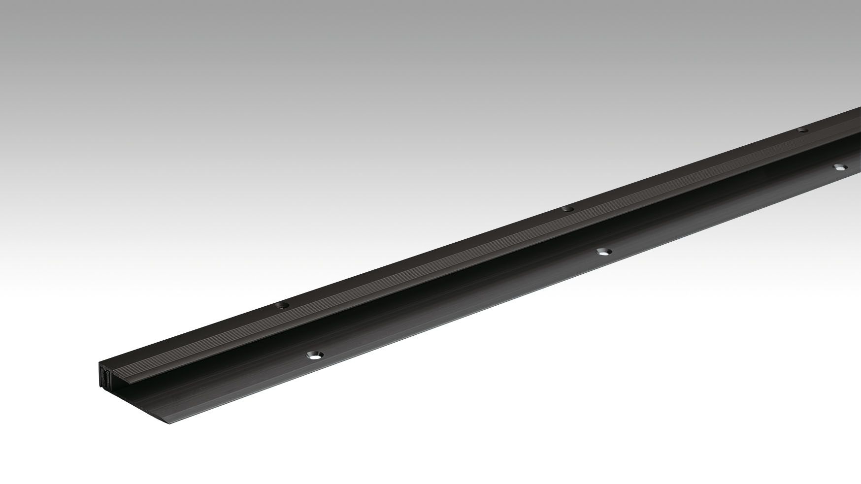 MEISTER Abschlussprofil Typ 201 (6,5 bis 16 mm) Schwarz eloxiert 2510 - 1000 mm