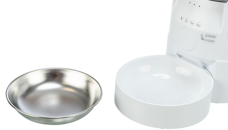 TRIXIE Futterautomat TX-S Smart 3.0L, 3 l/18 × 31 × 18 cm, weiß