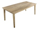 Vorschaubild Garden Pleasure Gartenmöbel Set VISALIA / OAKLAND, Tisch 180 x 90 + 4 Sessel, Akazie / Polyrattan Zimtbraun / Kissen 100 % Polyester Taupe