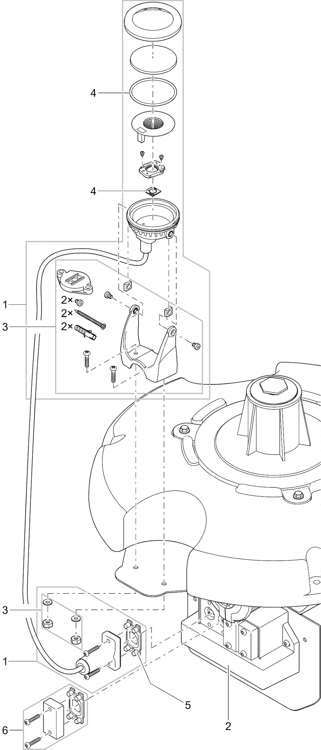 Explosionszeichnung Ersatzteile