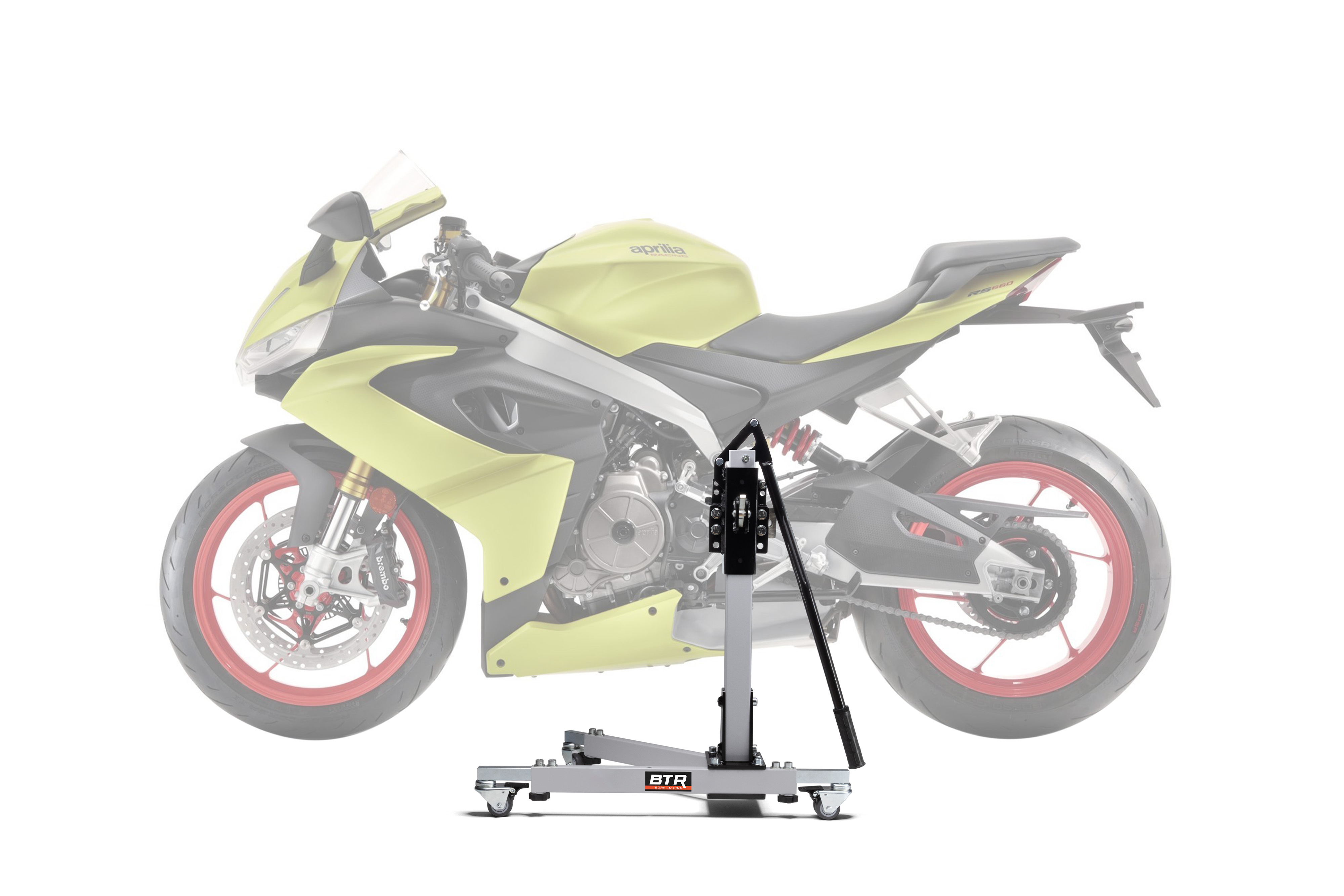Zentralständer EVOLIFT® für Aprilia RS 660 / Extrema 20- Shadow Edition (Grundfarbe: Grau)