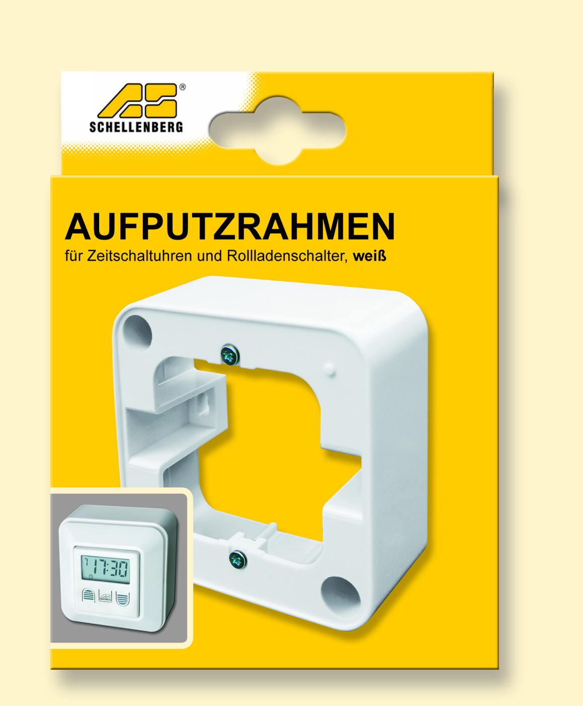 Schellenberg Rahmen 1-fach AP weiß rund