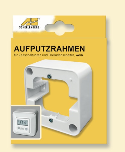 Schellenberg Rahmen 1-fach AP weiß rund