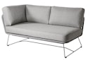 Vorschaubild Diamond Garden Lounge-Set MILOS, Sofa + 2x Tisch + Hocker, Edelstahl Dunkelgrau / HPL / Rope Dark Grey / Sunproof (100 % Polypropylen)