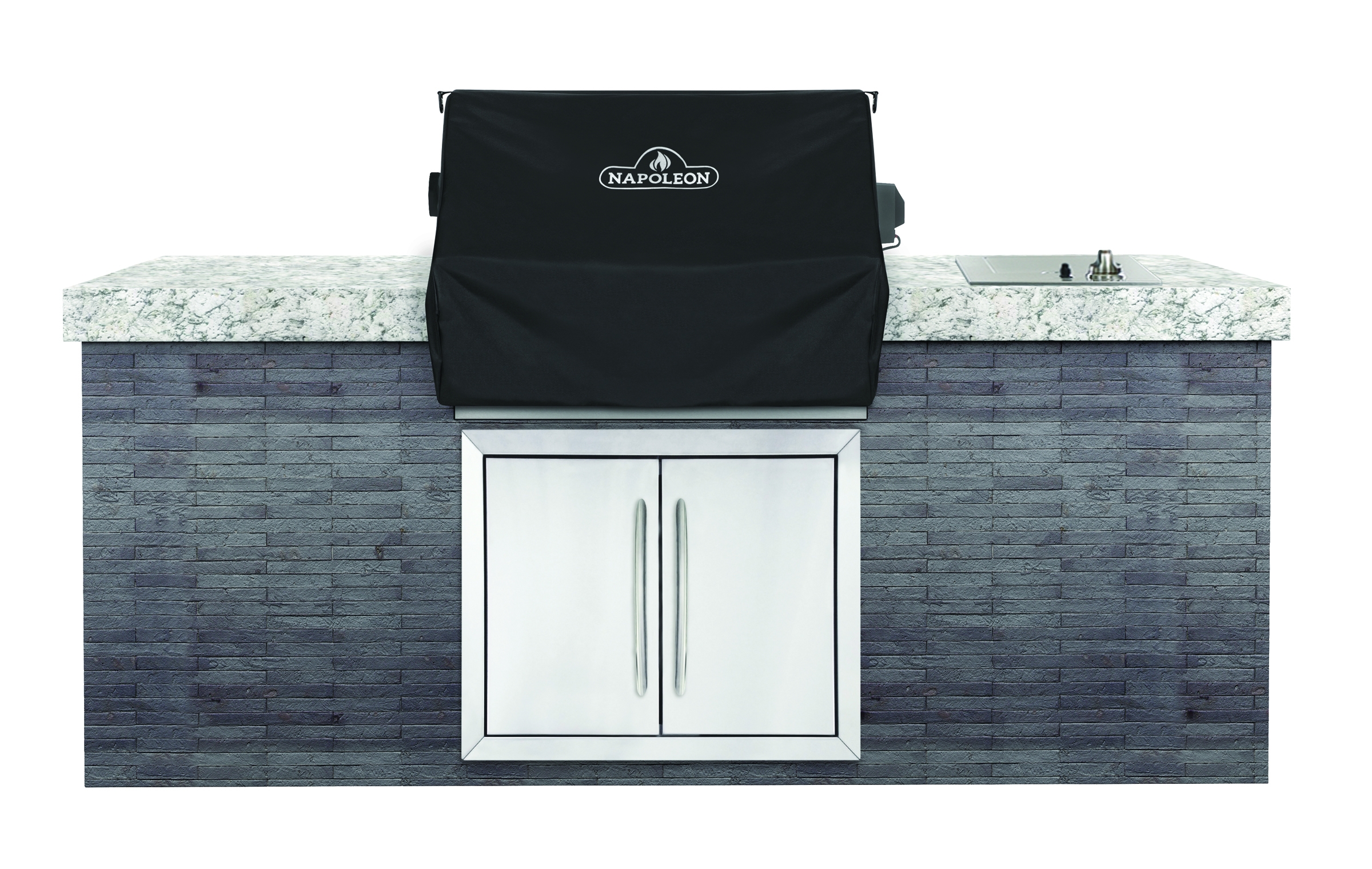 NAPOLEON Abdeckhaube Prestige Pro 500 Einbaugrillaufsatz schwarz (61501)