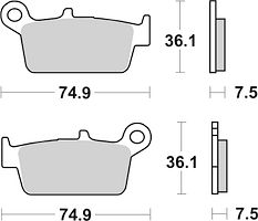 SBS Scooterbelag 116CT Carbon Tech