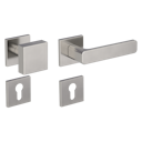 Vorschaubild Griffwerk Wechselgarnitur VAYA 265 MINIMAL MODERN fast2fix Fast2Fix  Rosetten eckig Knopf SQUARE Samtgrau R