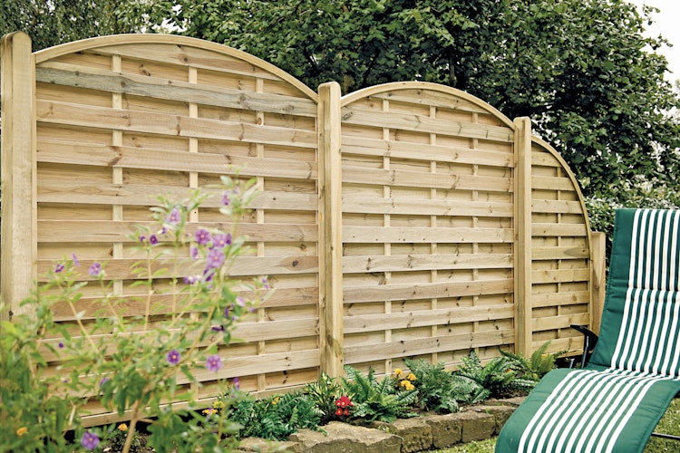 T&J MAXI BOGEN Lamellenzaun 60 x 180/150 cm