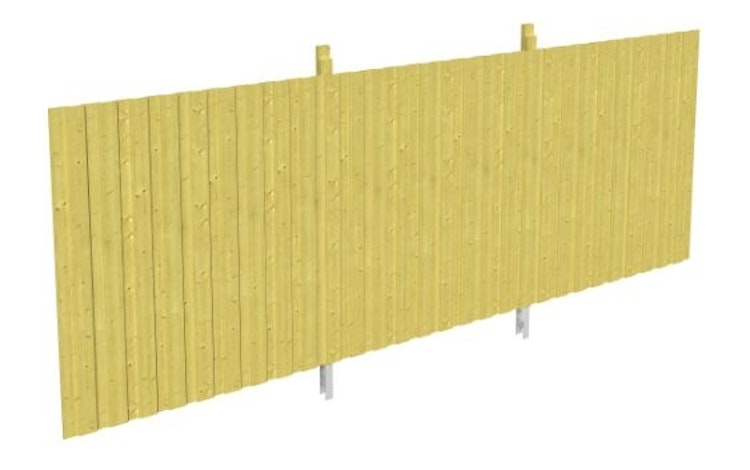 Skan Holz Rückwand für Leimholz Doppel- Carports - Deckelschalung